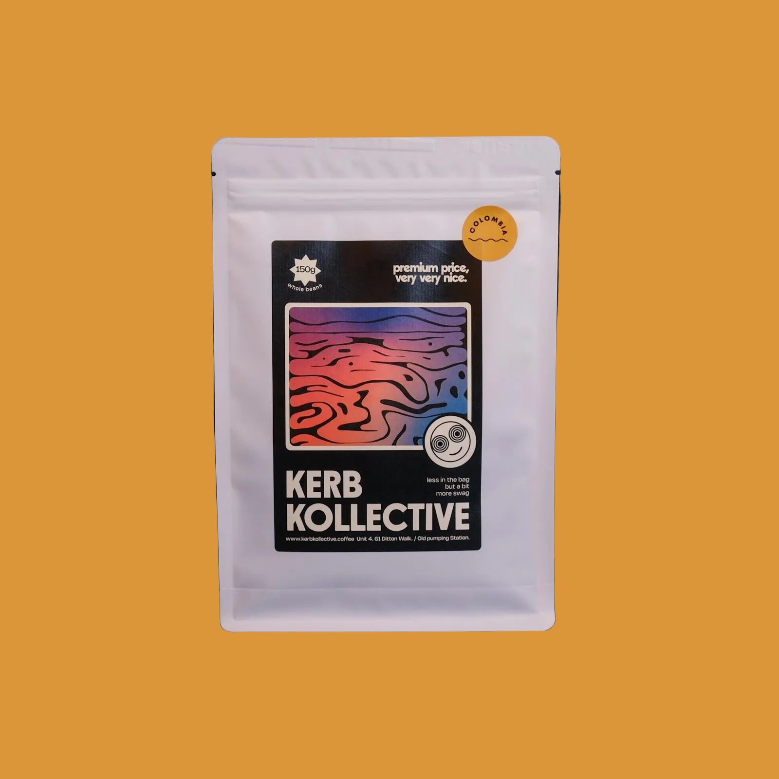 a 150g bag of Zarza Geisha by Kerb Kollective